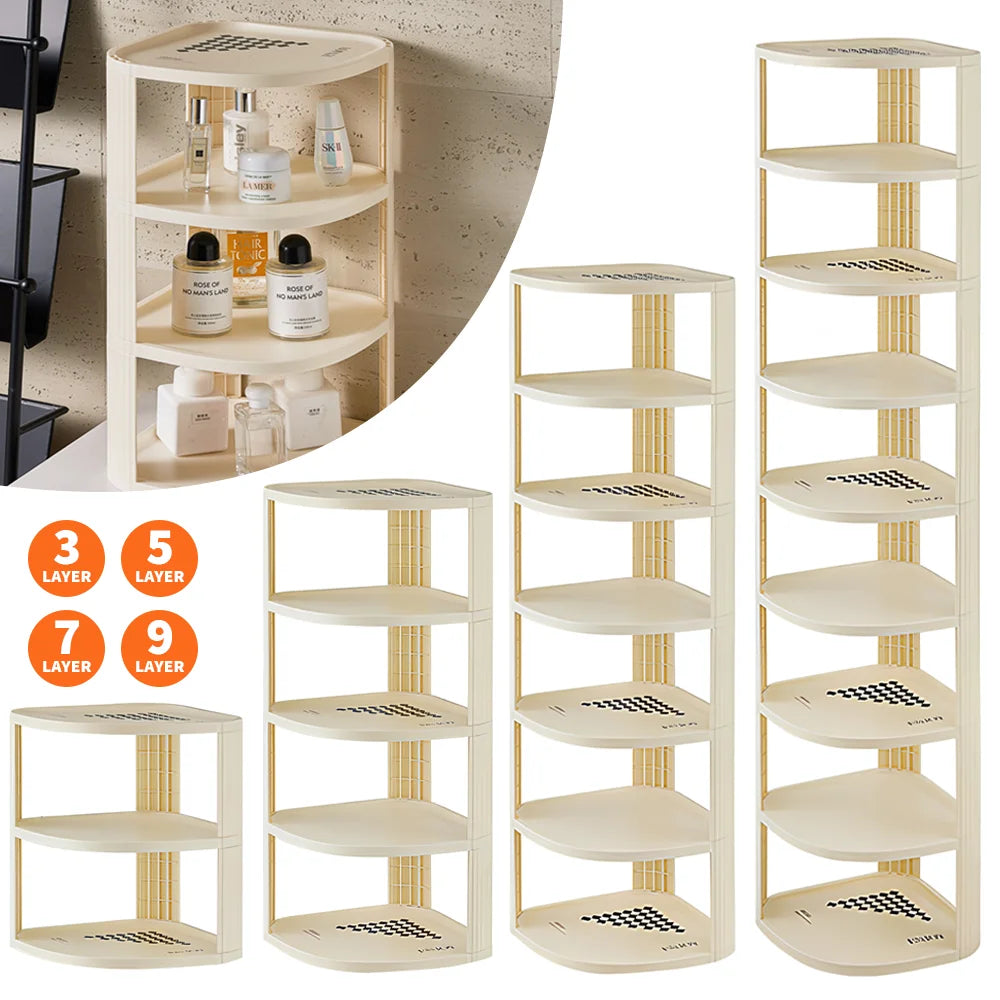 Tall 3-9 Tier Shoe Rack with Adjustable Shelves - Closet Organizer for Shoes & More