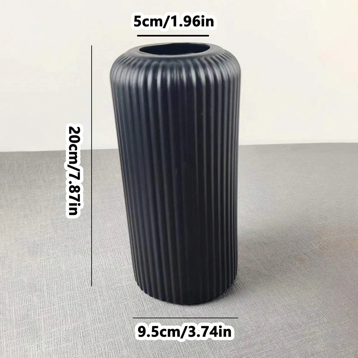 Striped Modern Plastic Vase
