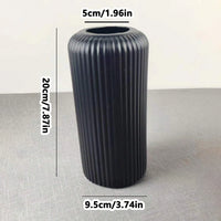 Striped Modern Plastic Vase