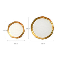 Gold Rim Porcelain Plate