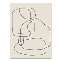 Abstract Boho Line Canvas