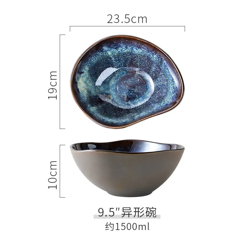 Glazed Porcelain Tableware Set