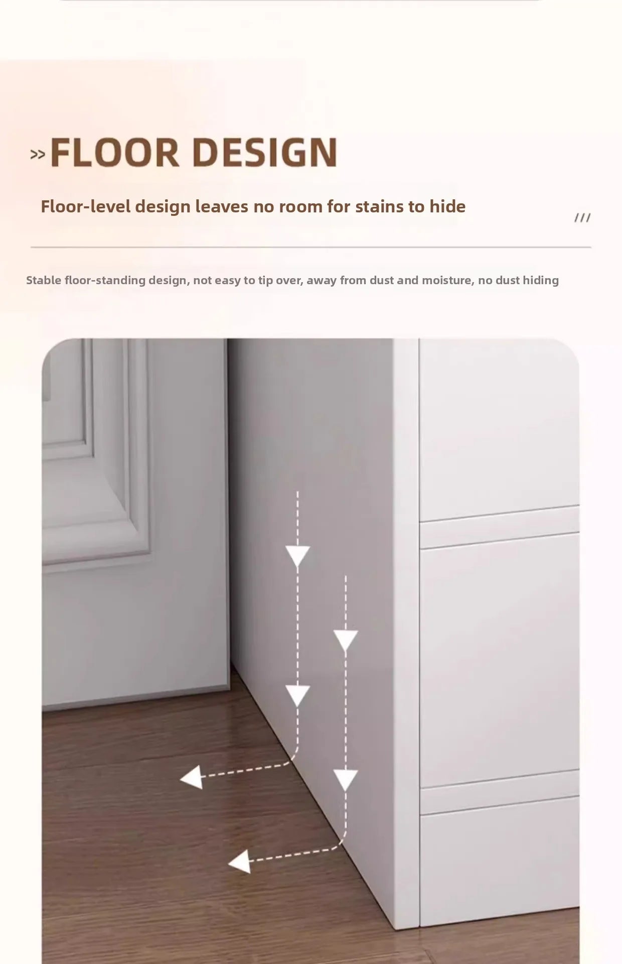 Bedside table Extremely narrow bedside crevice shelf bedside side low cabinet