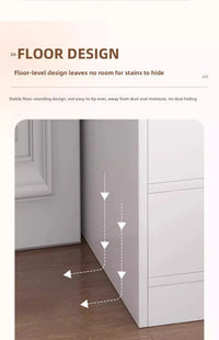 Bedside table Extremely narrow bedside crevice shelf bedside side low cabinet