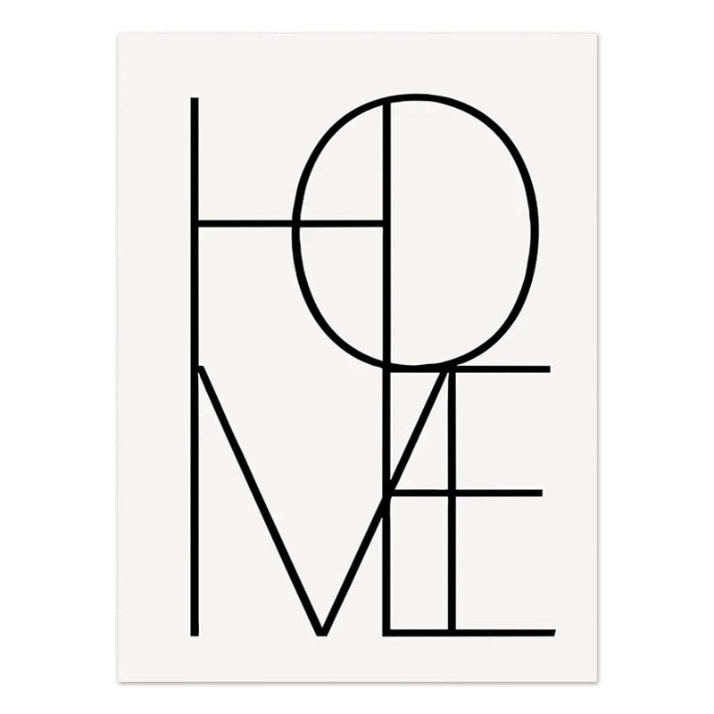Abstract Boho Line Canvas