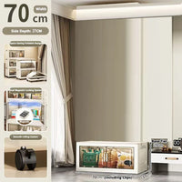 Large Capacity Multifunction Folding Storage Cabinet Dustproof Wardrobe Closet Organizer Easy-to-Install Storage Boxes