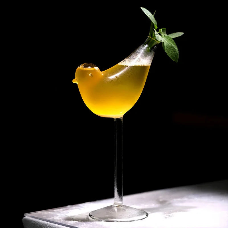 Sculptural Bird Cocktail Glass