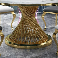 Round Marble Dining Set