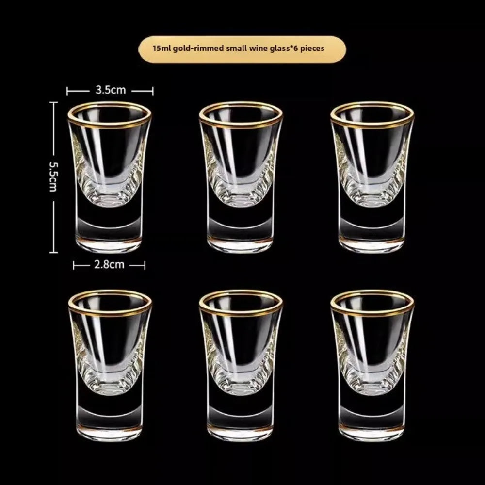 Gold Foil Shot Glasses