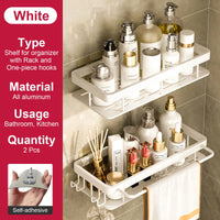 Rust-Resistant Bathroom Storage Shelf