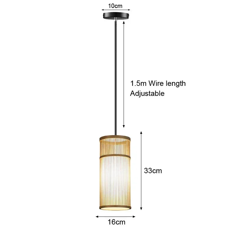Handwoven Rattan Pendant Light