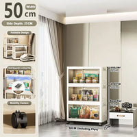 Large Capacity Multifunction Folding Storage Cabinet Dustproof Wardrobe Closet Organizer Easy-to-Install Storage Boxes