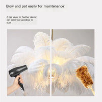 Feather Ostrich Pendant Light