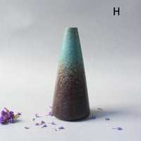 Japanese Black Ceramic Vase