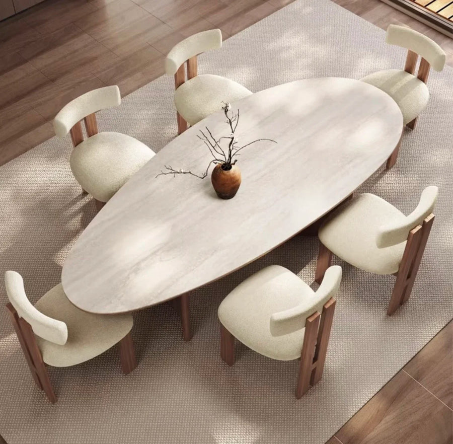 Modern Oval Dining Set