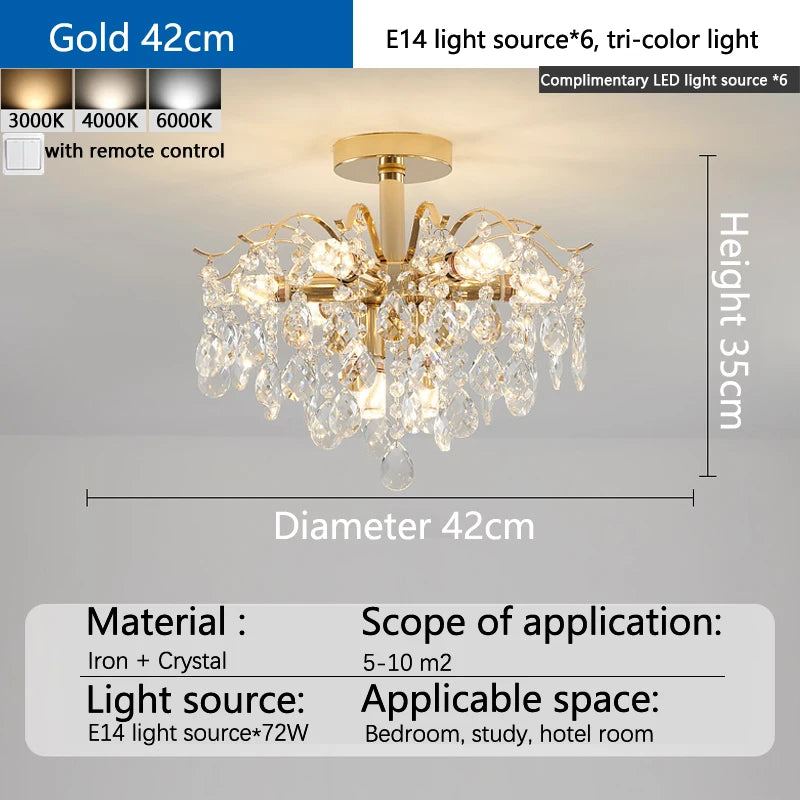 Crystal E14 Pendant Chandelier