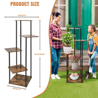 EFAN 4/5/6 Tier Plant Stand Indoor Metal Plant Shelf for Multiple Plants Small Corner Flower Stand for Patio Garden Balcony Home