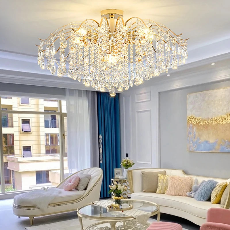 Crystal E14 Pendant Chandelier
