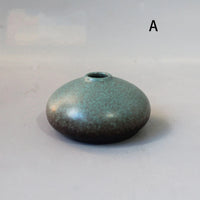Japanese Black Ceramic Vase