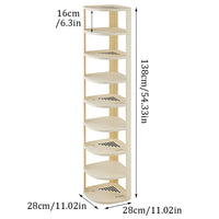 Tall 3-9 Tier Shoe Rack with Adjustable Shelves - Closet Organizer for Shoes & More