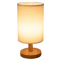 Wooden USB Bedside Lamp