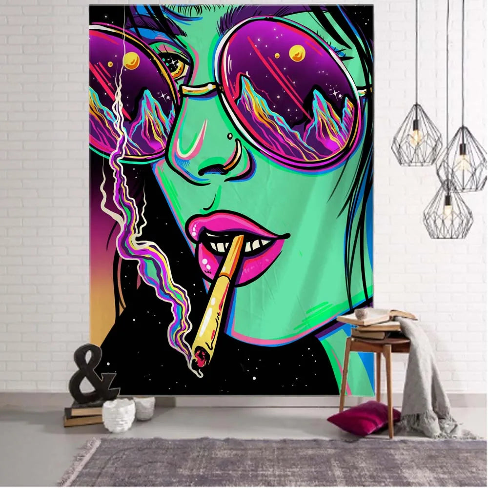 Psychedelic Oversized Wall Tapestry