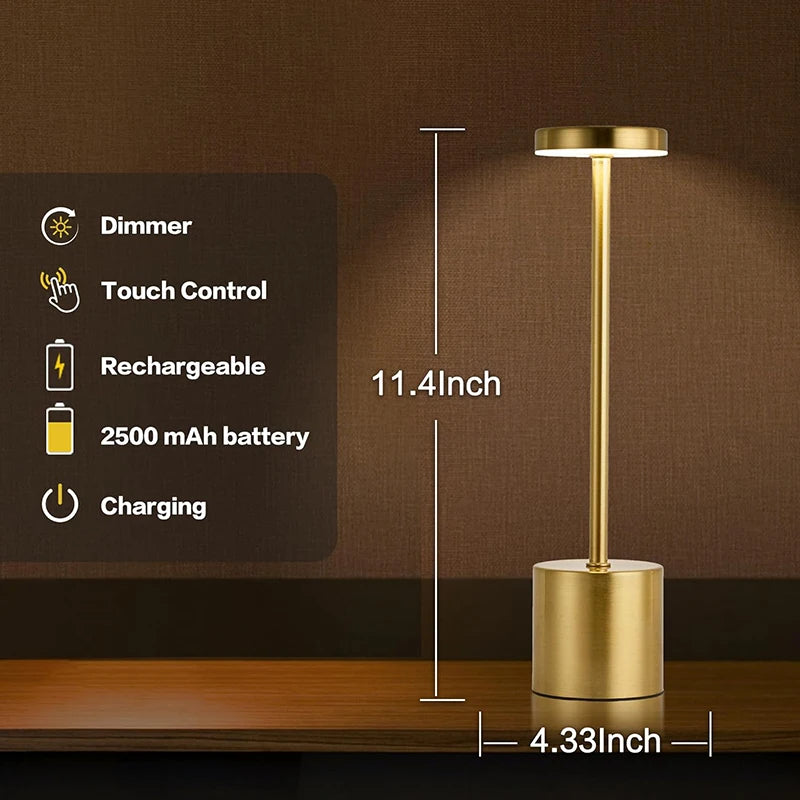 Rechargeable Touch Table Lamp