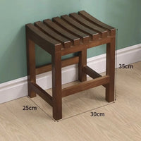 Bathroom Bathing Stool Solid Wood Stool Home-use Multi-functional Bathing Stool Non-Slip Stool Living Room Ottoman New Arrival
