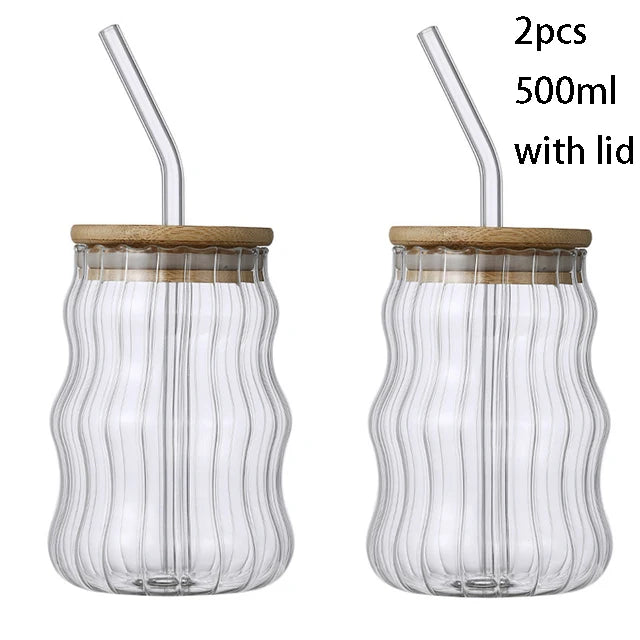 Bamboo Lid Glass Tumbler