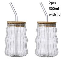 Bamboo Lid Glass Tumbler