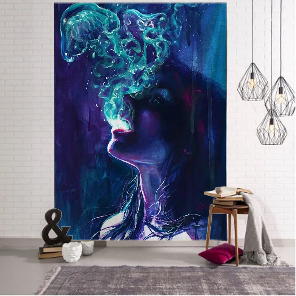 Psychedelic Oversized Wall Tapestry
