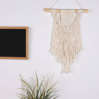 Handwoven Geometric Macrame Tapestry