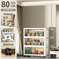 Large Capacity Multifunction Folding Storage Cabinet Dustproof Wardrobe Closet Organizer Easy-to-Install Storage Boxes