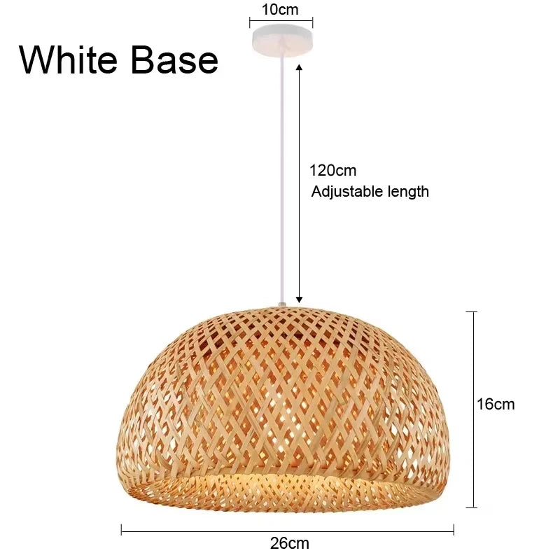 Handwoven Rattan Pendant Light