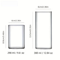 Square Iced Coffee Glass