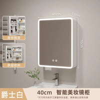 Corner Round Aluminium Mirror Cabinet – Wall Mounted Bathroom Storage
