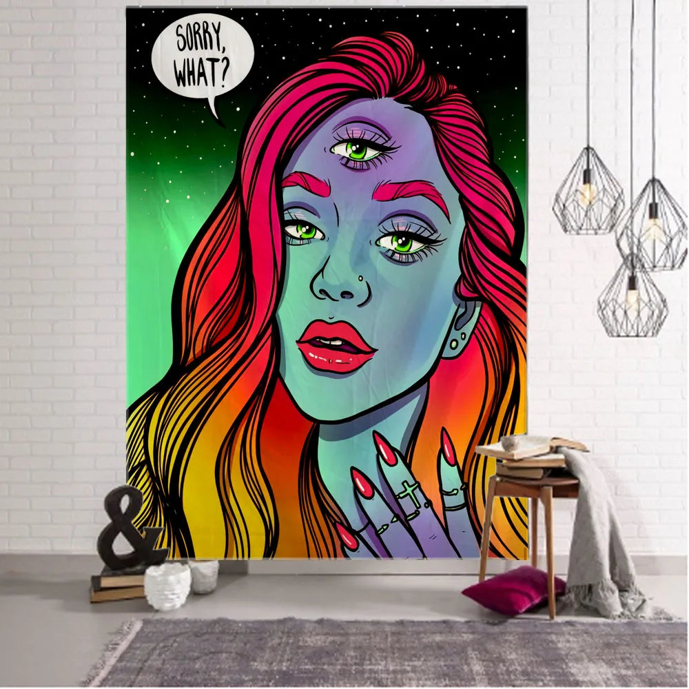 Psychedelic Oversized Wall Tapestry