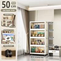 Large Capacity Multifunction Folding Storage Cabinet Dustproof Wardrobe Closet Organizer Easy-to-Install Storage Boxes