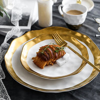 Gold Rim Porcelain Plate