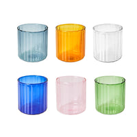 Ribbed Heatproof Glass Mug