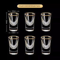 Gold Foil Shot Glasses