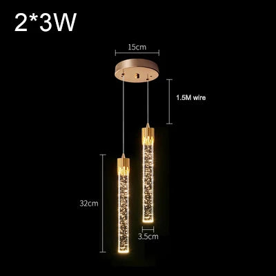Crystal Drop Pendant Light