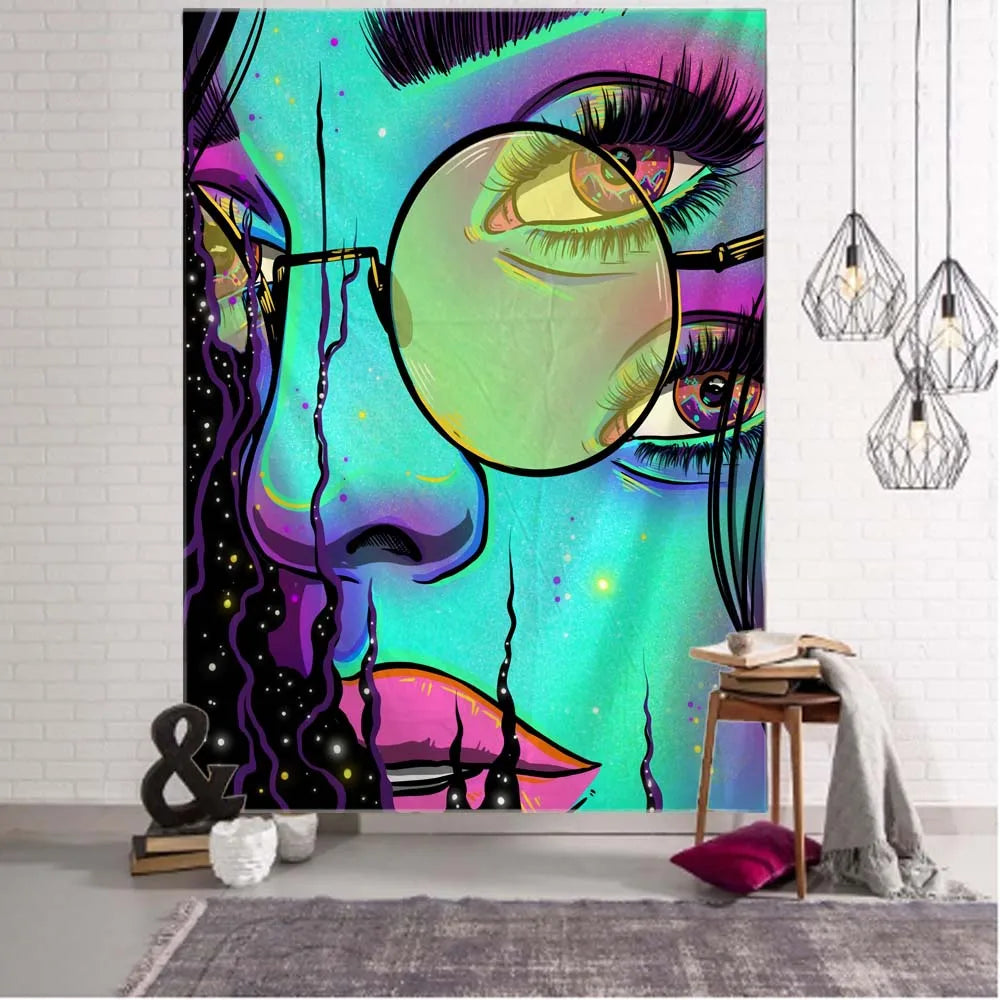 Psychedelic Oversized Wall Tapestry