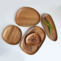 Irregular Solid Wood Tray