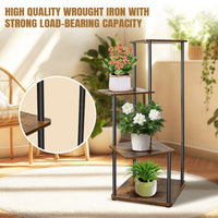EFAN 4/5/6 Tier Plant Stand Indoor Metal Plant Shelf for Multiple Plants Small Corner Flower Stand for Patio Garden Balcony Home