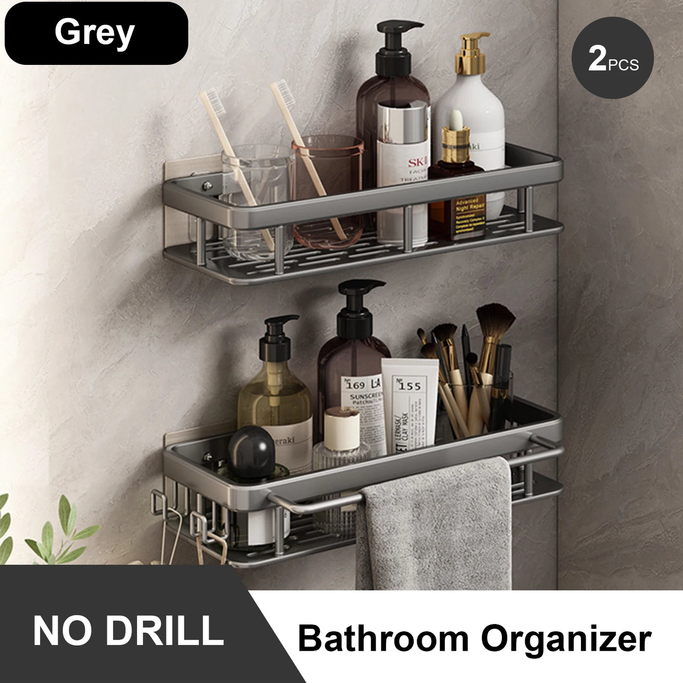 Rust-Resistant Bathroom Storage Shelf