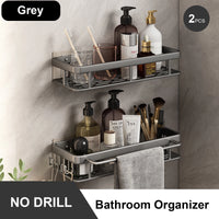 Rust-Resistant Bathroom Storage Shelf
