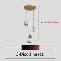 Crystal Bedside Pendant Light