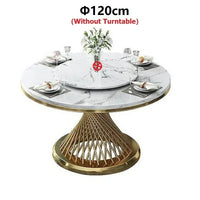 Round Marble Dining Set