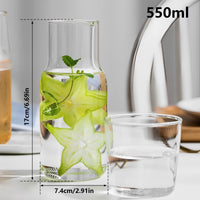 Bedside Glass Carafe Set